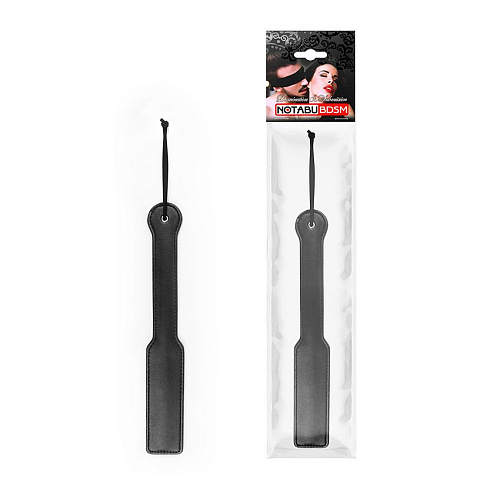Чёрная гладкая шлёпалка с широкой ручкой Bior toys NOTABU NTB-80591 (32 см)
