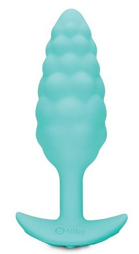 Мятный рельефный анальный виброплаг b-Vibe Bump BV-020-MNT (13,5 см)