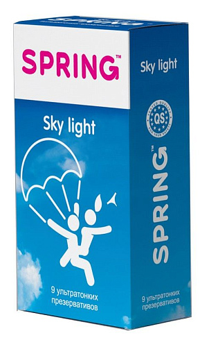 Ультратонкие презервативы SPRING SKY LIGHT №9 (9 шт)