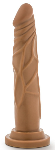 Кофейный фаллоимитатор без мошонки Blush Novelties Dr. Skin Realistic Cock Basic 7.5 BL-26117 (19 см)