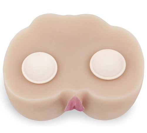 Вибровагина телесного цвета с выносным пультом и присосками LOVETOY (А-Полимер) 669421