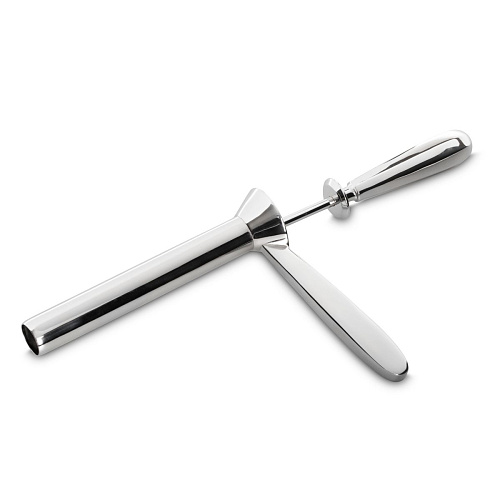 Серебристый анальный расширитель EDC Wholesale Sinner Kelly Anal Scope SIN192