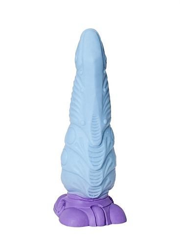 Нежно-голубой фантазийный фаллоимитатор Erasexa «Снежный дракон» zoo30 (28,5 см)