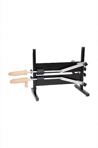 Чёрная секс-машина LoveMachines «Дабл-Слайдер» Power FM0217