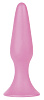 Розовая анальная пробка Shots Media BV Silky Buttplug Big SHT180PNK (16 см)