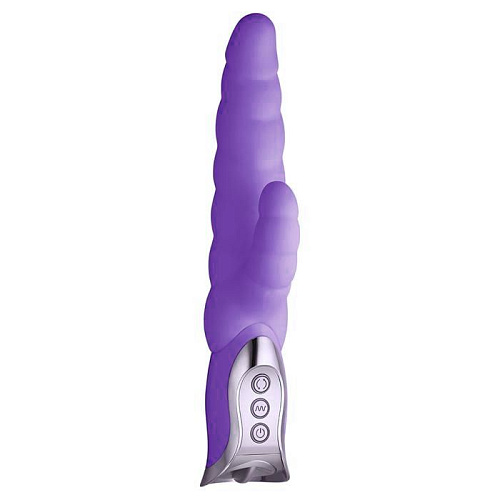 Фиолетовый ротатор с клиторальной стимуляцией Vibe Therapy REGAL C01B4S003-B4 (26,5 см)