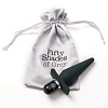Чёрная анальная пробка с вибрацией Fifty Shades of Grey Delicious Fullness Vibrating Butt Plug FS-48291 (14 см)