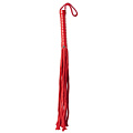 Красная веревочная плеть с ручкой из полиуретана Blush Novelties Cotton String Flogger 520007 (50 см)