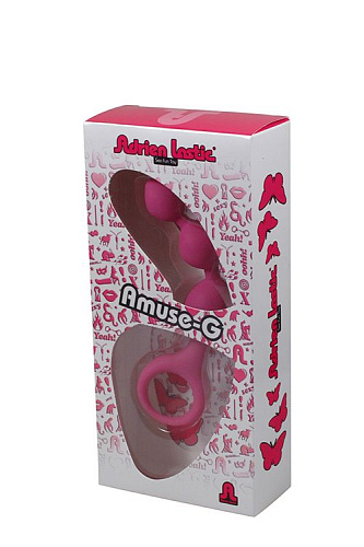 Розовая анальная цепочка Adrien Lastic TRIBALL PINK 20051 (15 см)