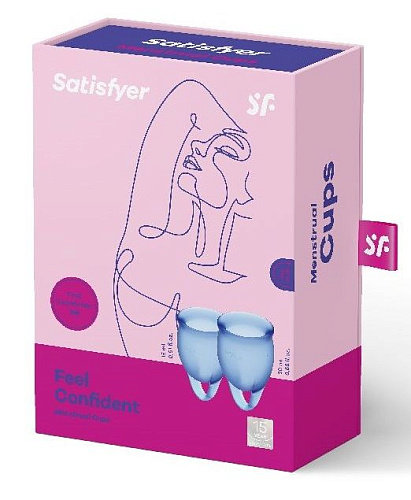 Набор менструальных чаш Satisfyer Feel confident Menstrual Cup J1762 (размер S + L)