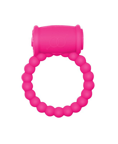 Розовое эрекционное кольцо Lola toys Rings Drums 0114-53Lola