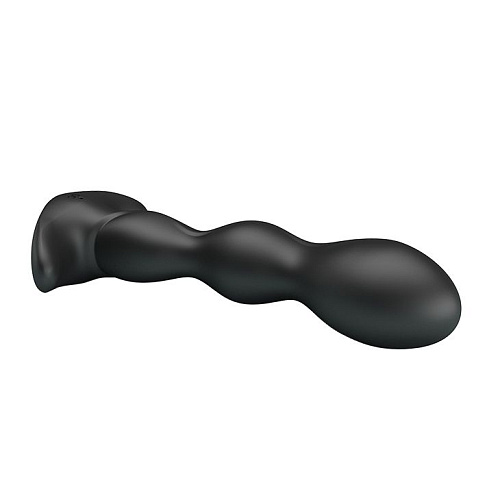 Чёрный анальный стимулятор простаты с вибрацией Baile Special Anal Massager BI-040068 (14,5 см)