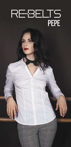 Чёрный чокер-бабочка Rebelts Pepe Black 7709