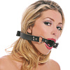 Чёрный кляп с О-кольцом Pipedream Open Mouth Gag PD3843-00