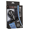 Чёрная анальная пробка с вибрацией California Exotic Novelties Silicone Wireless Dual Motor Probe SE-0436-30-3 (11,5 см)