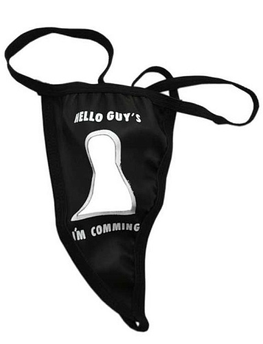 Чёрные шаловливые трусики Play Star «Замочная скважинка» D192-002 (S-M-L)