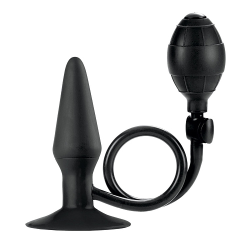 Чёрная анальная силиконовая пробка-расширитель California Exotic Novelties COLT Medium Pumper Plug SE-6868-05-3 (9,5 см)