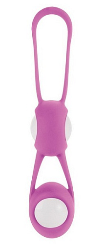 Розово-белые вагинальные шарики Shots Media BV Glee Balls SHT101PNK