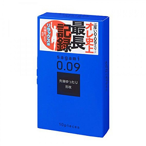 Утолщенные презервативы Sagami 0.09 Natural №10 (10 шт)