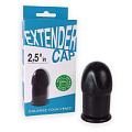 Чёрный латексный удлинитель пениса Sitabella 2.5 in 3230