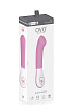 Розовый перезаряжаемый вибратор для G-стимуляции OVO E3 PINK (18 см)