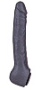Чёрная фаллическая насадка LOVETOY (А-Полимер) BLACK BENT 3 132604 (18 см)