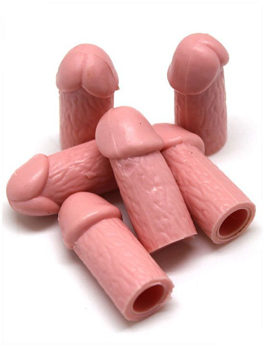 Набор из 6 стирательных резинок в форме пениса Play Star 99364