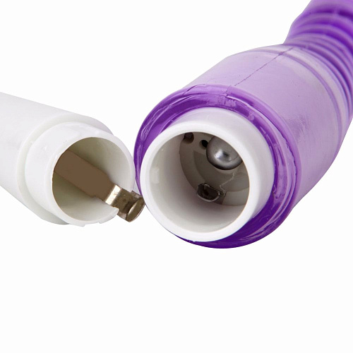 Фиолетовый анальный стимулятор с вибрацией White Label 47014-1-MM (23,5 см)
