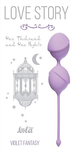 Сиреневые вагинальные шарики Lola toys One Thousand and One Nights 3004-05Lola