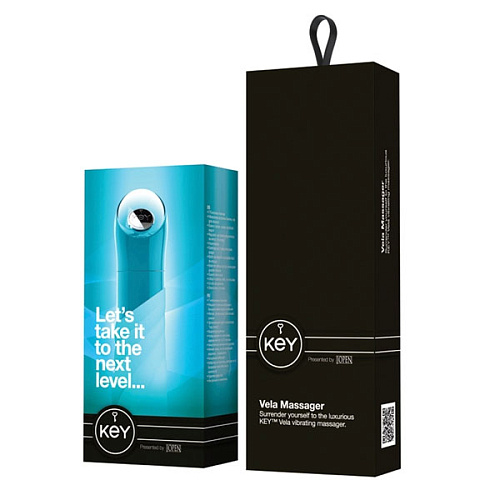 Соблазнительный голубой вибратор Jopen Vela JO-8055-05-3