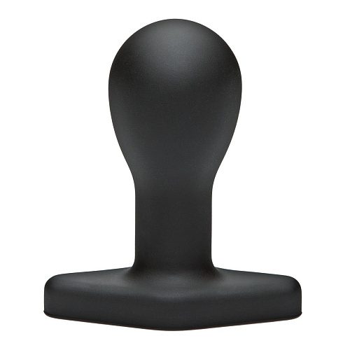 Анальная пробка в чёрном цвете Doc Johnson The Hitch 3200-12-BX (10,7 см)