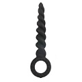Чёрный анальный стимулятор с ограничителем Bior toys SEM-55086 (16 см)