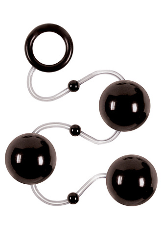 Чёрные анальные шарики NS Novelties Renegade Pleasure Balls NSN-1117-13