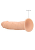 Телесный фаллоимитатор без мошонки Shots Media BV Silicone Dildo Without Balls REA079FLE (15,3 см)