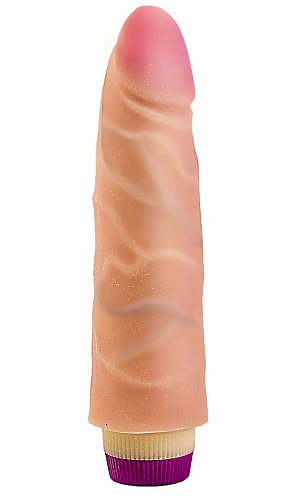 Реалистичный вибратор из неоскин без мошонки телесного цвета LOVETOY (А-Полимер) 800403 (17 см)
