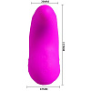 Лиловый клиторальный вибратор с воздушной подушкой Baile Horn BI-014274