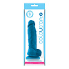 Голубой фаллоимитатор на присоске NS Novelties ColourSoft 5 Soft Dildo NSN-0410-27 (17,8 см)