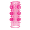 Эластичная насадка розового цвета с бусинками Pipedream Silicone LPearl Pleasure Sleeve PD2217-11