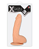 Телесный фаллоимитатор на присоске Dream Toys XSKIN 7 TPR DONG FLESH 20985 (18 см)