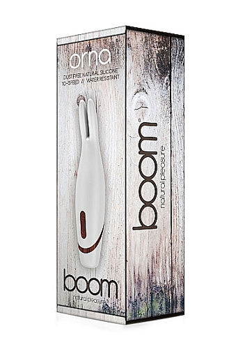 Белый вибростимулятор-зайчик Shots Media BV Orna BOOM006WHT (17,3 см)