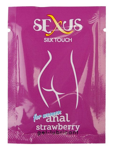 Набор из 50 пробников анальной гель-смазки Sexus Silk Touch Strawberry Anal 817016