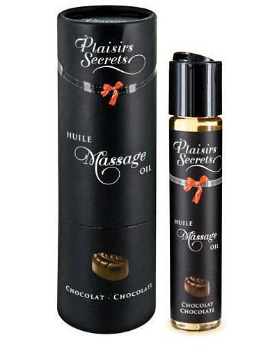 Массажное масло с ароматом шоколада Plaisir Secret Huile de Massage Gourmande Chocolat 826001 (59 мл)