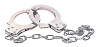 Наручники из металла с длинной цепочкой NMC CHROME HANDCUFFS METAL HANDCUFFS W. KEY 160219