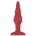 Красная витая анальная пробка Shots Media BV Rounded 5 Inch PLU006ACR (12,7 см)