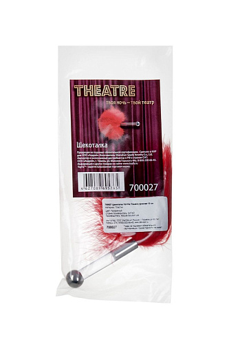 Красная пуховая щекоталка ToyFa 700027