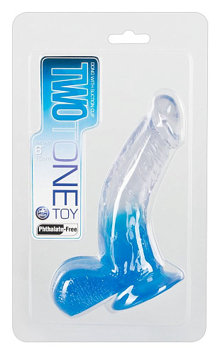 Прозрачный гелевый фаллоимитатор на присоске NMC Twotone Toy 0523569