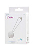 Белый вагинальный шарик ToyFa LILY 564004