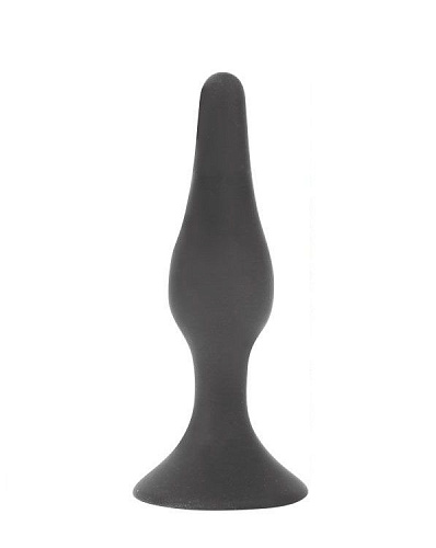 Чёрная анальная пробка Bior toys Sex Expert SEM-55038 (13 см)