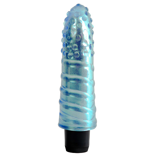 Голубой вибратор Pipedream Jelly Gems №5 PD1455-14 (15,2 см)