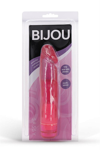 Розовый вибромассажёр Seven Creations SASSY 51001 (18 см)